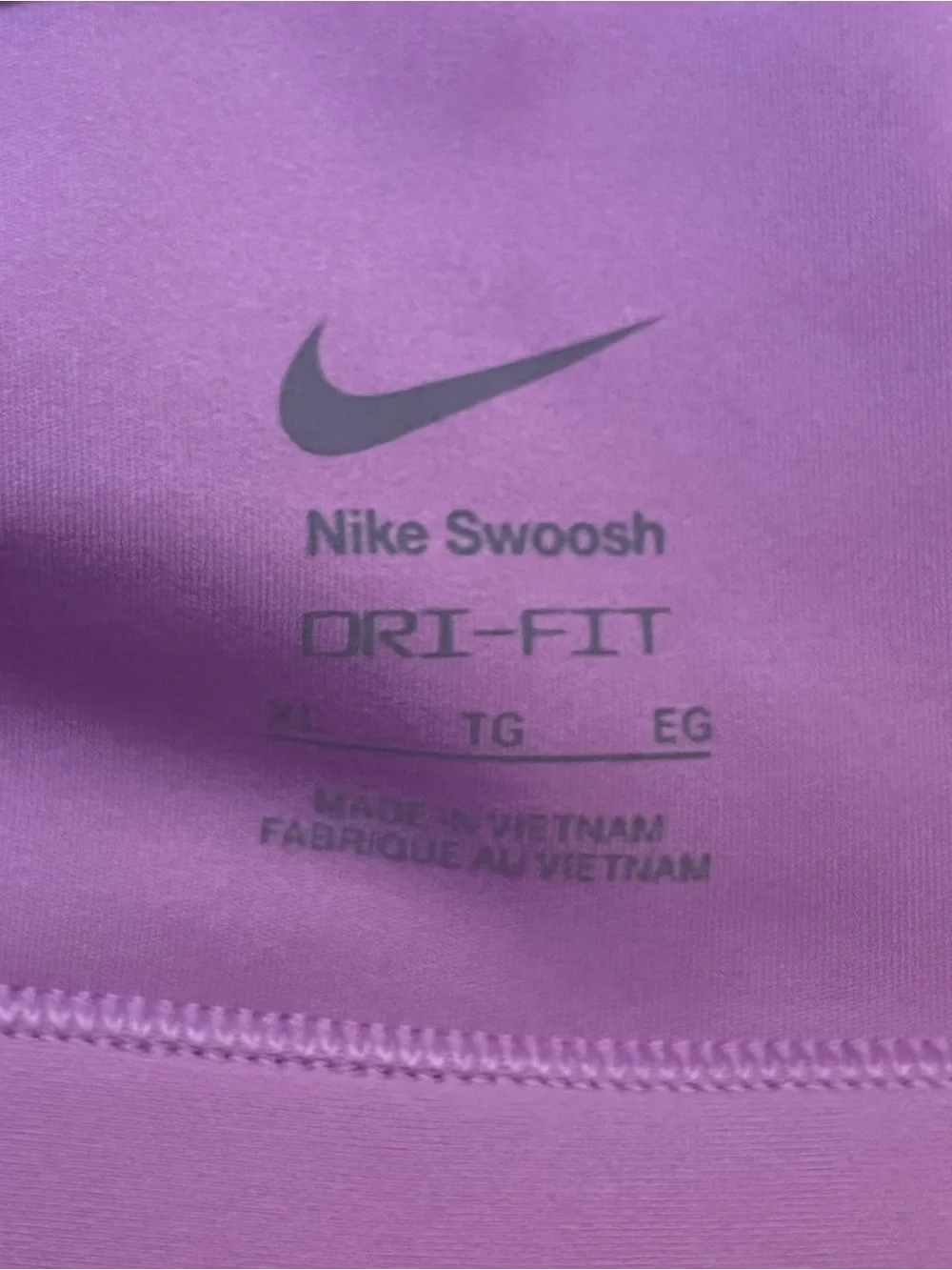 Nike Women’s XL Swoosh Med Support Padded Racerback Sports Bra Light Magenta